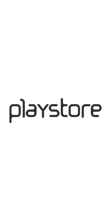 Beyaz arka plan üzerinde bir Playstore logosu